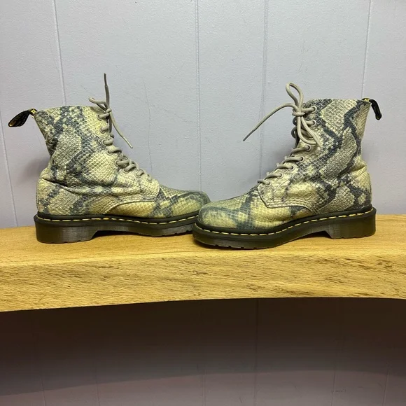DR.MARTENS Pascal Snakeskin Lace-Up Boots - Picture 4 of 9